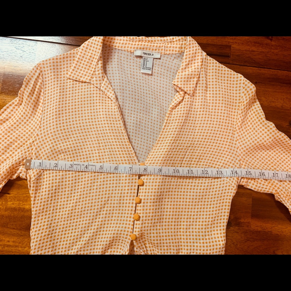 Creamsicle Gingham Crop Top - Picture 5 of 9